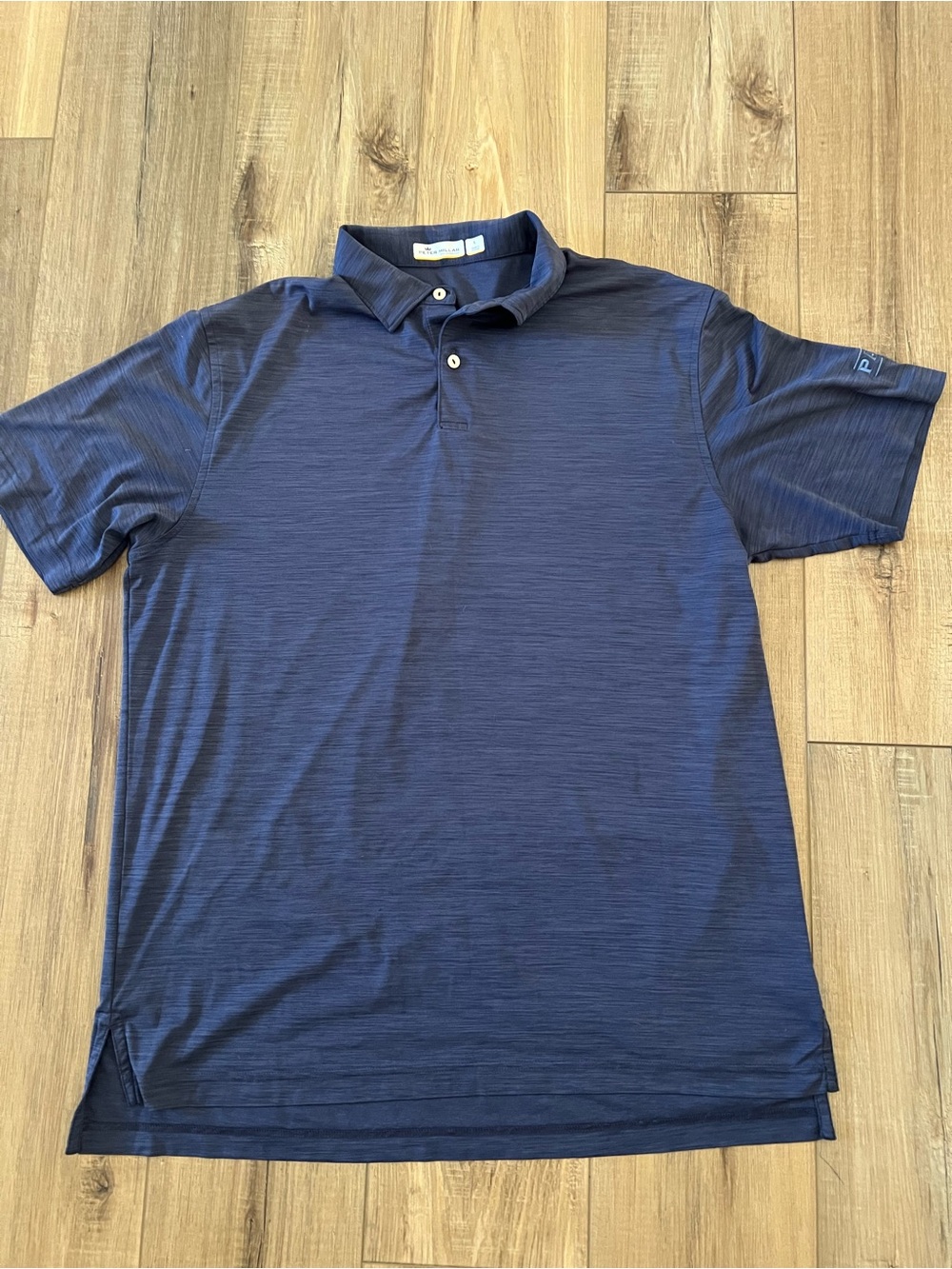 Peter Millar Featherweight Performance Polo Shirt Mens Large Navy Logo